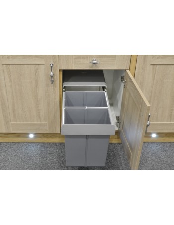 Poubelle Coulissante Compacte 40 L Pour Meuble De 400 mm 2