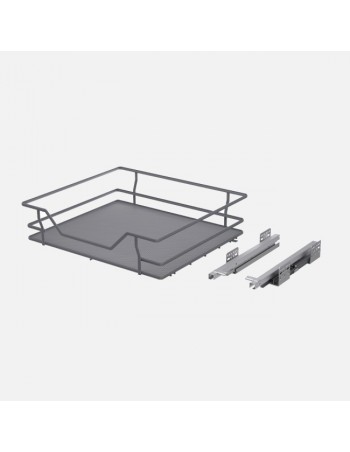 Paniers A Fond Solide Chromé  À Fermeture Douce.  - Rangement De Cuisine En Ligne 2