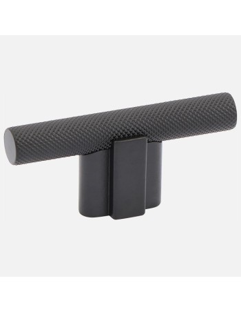 Bouton En T Moleté Giulio 8/1170 Noir - Boutons De Cuisine Contemporains