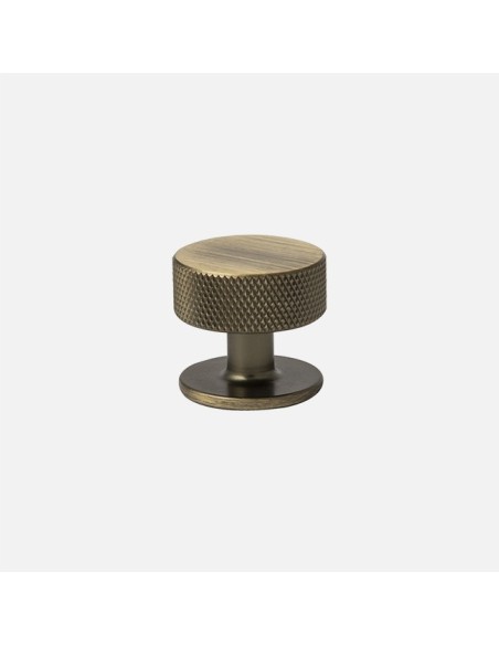 Poignée Barre Et Bouton System Moletés Bronze