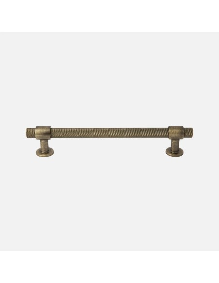 Poignée Barre Et Bouton System Moletés Bronze