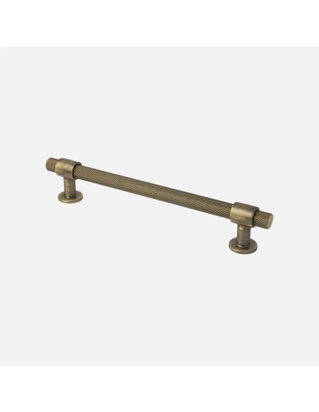 Poignée Barre Et Bouton System Moletés Bronze