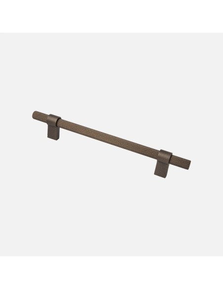 Poignée Barre Et Bouton System Linear En Brun Rustique