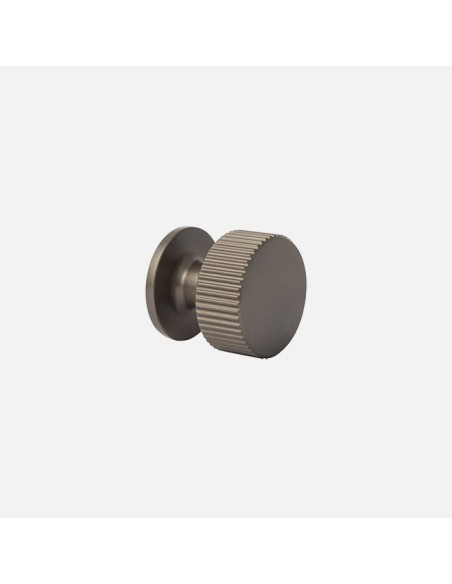 Poignée Barre Et Bouton System Linear En Gris Foncé