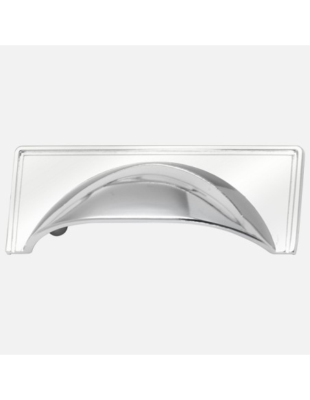 Collection Windsor Poignées Coquille Et Boutons Assortis En Chrome Poli