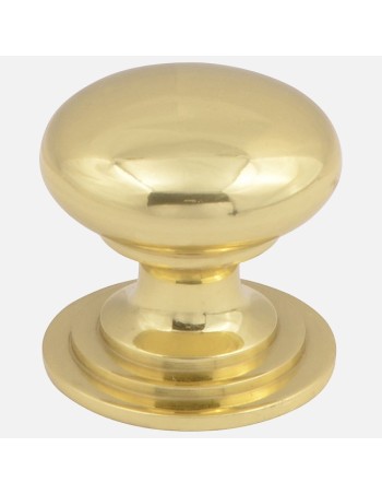 Bouton En Laiton Poli Style Victorien