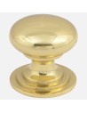 Bouton En Laiton Poli Style Victorien