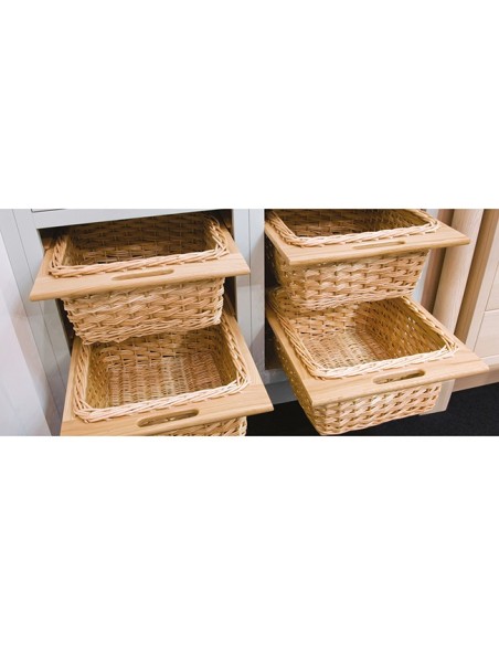 Panier De Cuisine En Osier Avec Poignée Frontale - Rangement Cuisine