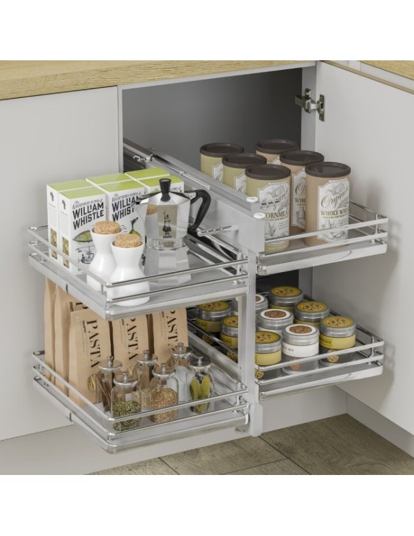 Optimiseur De Meuble D’Angle Cuisine À Fond Plein Pour Caissons 900/1000 mm