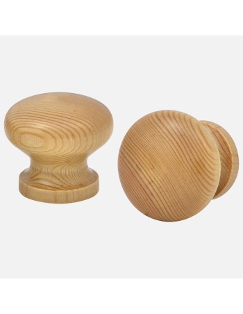 Bouton En Pin Poli - Boutons De Meuble En Bois