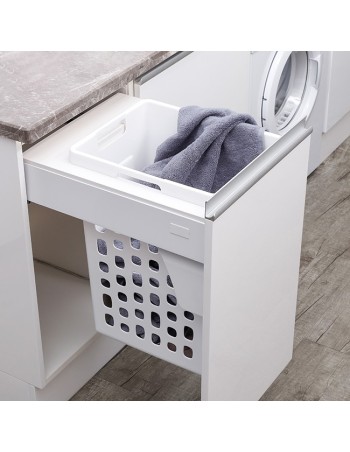 Panier À Linge Intégré Coulissant  Pour Meuble De 450 mm