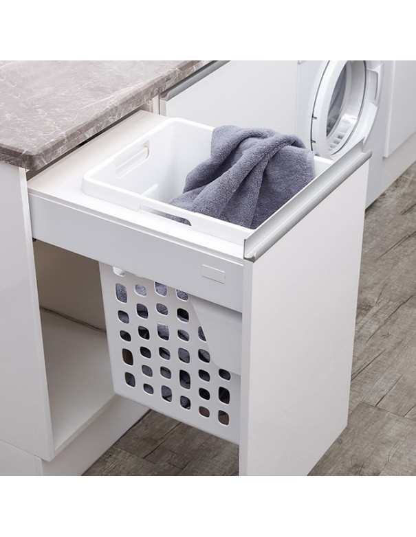 Panier À Linge Intégré Coulissant  Pour Meuble De 450 mm