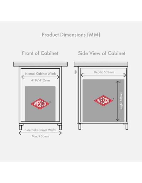 Poubelle Intégrée Wesco Tandembox Pleine Hauteur À 2 Bacs - 64 L Pour Meubles De 500 mm