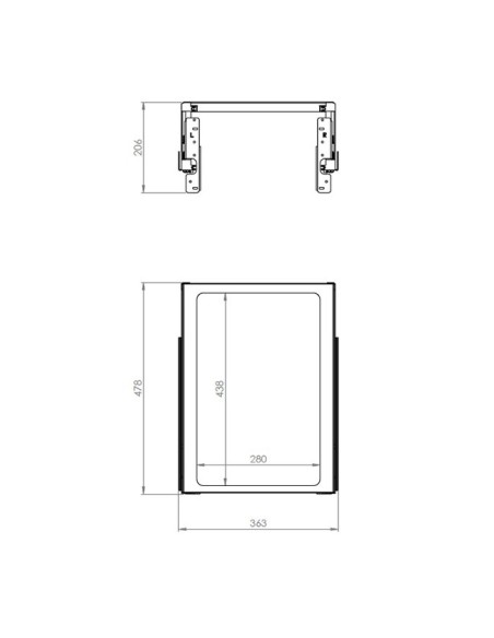 Poubelle Coulissante Pour Meuble De 400 mm - 2 Bacs, 58 L - Poubelles Extractibles