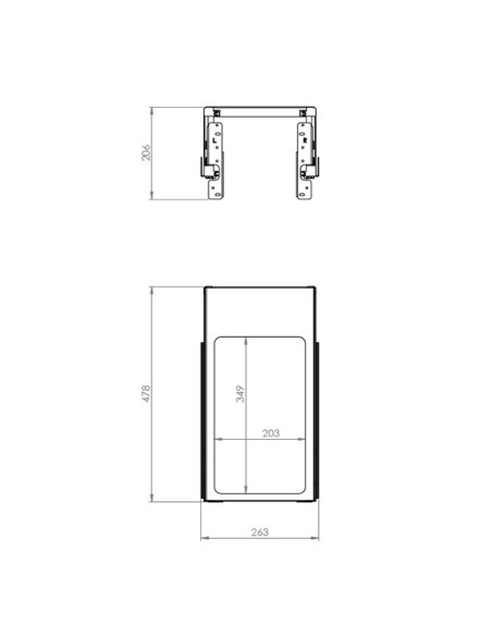 Poubelle Elletipi Coulissante - 1 Bac De 35 L Pour Meuble De 300 mm