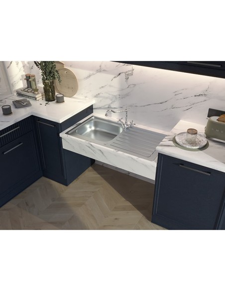 Évier Peu Profond Rangemaster Accessible - Évier Cuisine Adaptée Fauteuil Roulant