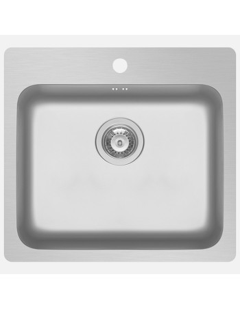 Évier Affleurant Pyramis Zeria 600 mm Avec Trou Pour Robinet 2