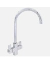 Robinet Cherika Carré En Chrome | Robinet De Cuisine Design Carré