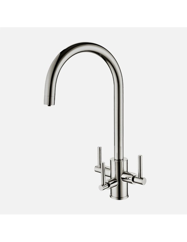 Robinet Clearwater Stella Tri-Spa Nickel Eau Chaude Froide et Filtrée