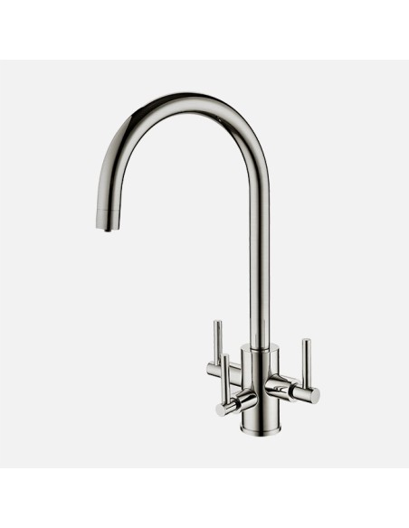 Robinet Clearwater Stella Tri-Spa Nickel Eau Chaude Froide et Filtrée