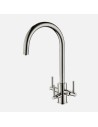 Robinet Clearwater Stella Tri-Spa Nickel Eau Chaude Froide et Filtrée