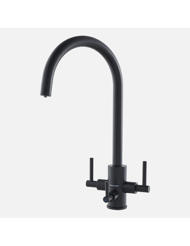 Robinet Clearwater Stella Tri-Spa Noir Eau Chaude Froide et Filtrée