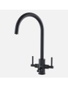 Robinet Clearwater Stella Tri-Spa Noir Eau Chaude Froide et Filtrée