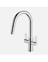 Robinet Clearwater Kira Chrome Double Levier Et Douchette Extractible