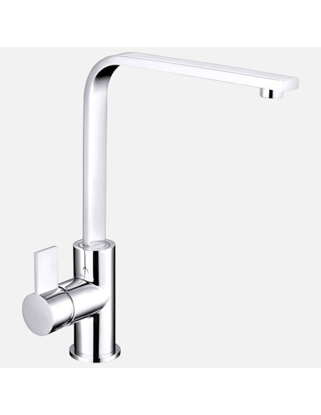 Robinet Sheratan Plat Chrome - Robinet Fin Et Épuré En Ligne !