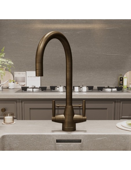 Robinet  Clearwater Tutti Laiton Patiné Robinet De Cuisine Traditionnel