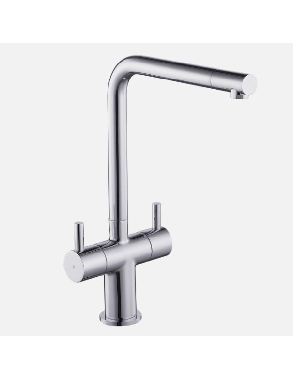 Robinet De Cuisine Idaho Chrome Col De Cygne