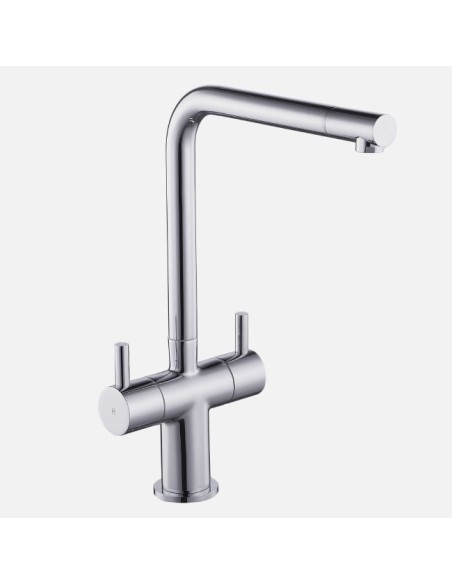 Robinet De Cuisine Idaho Chrome Col De Cygne