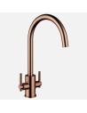 Robinet De Cuisine Clearwater Rococo En Cuivre Brossé - Mitigeur De Cuisine En Ligne