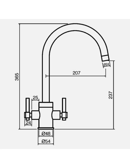 Robinet De Cuisine Clearwater Rococo En Cuivre Brossé - Mitigeur De Cuisine En Ligne