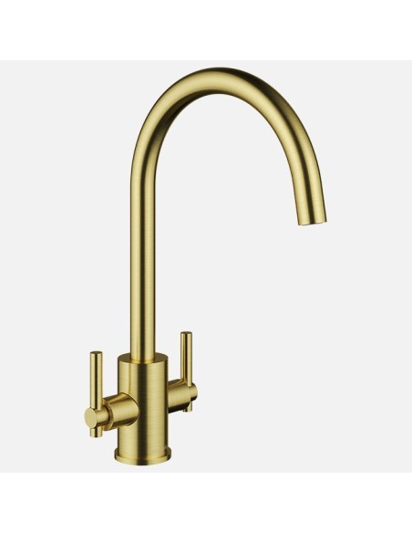 Robinet De Cuisine Clearwater Rococo En Laiton Brossé - Mitigeur De Cuisine En Ligne