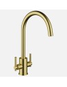 Robinet De Cuisine Clearwater Rococo En Laiton Brossé - Mitigeur De Cuisine En Ligne