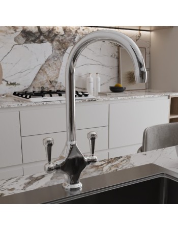 Robinet De Cuisine Easyflow Columbia À Poignées Assorties Chrome 2