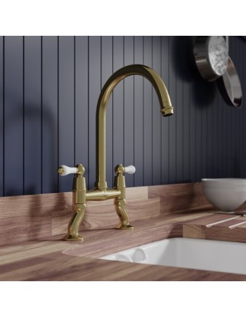 Robinet Pont Clearwater Elegance En Laiton Satiné 2