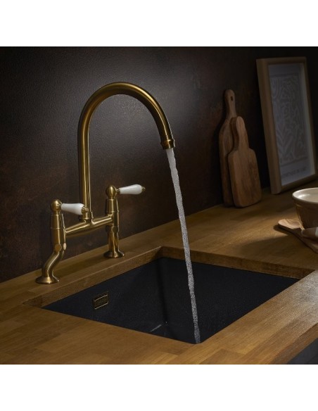 Robinet Pont Clearwater Elegance En Laiton Satiné
