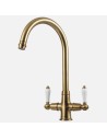 Robinet De Cuisine Clearwater Elegance En Laiton Satiné