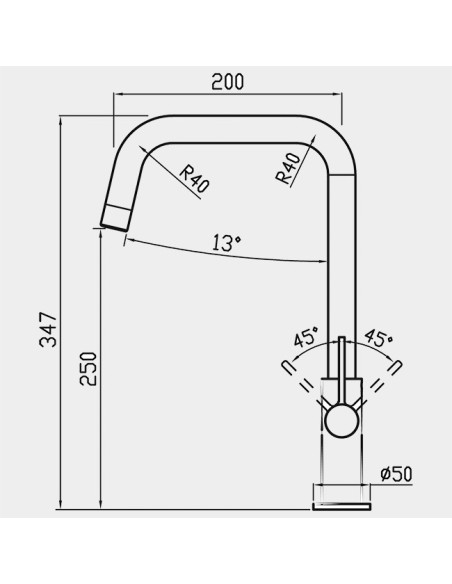 Mitigeur Chrome Clearwater Parma À Levier Latéral