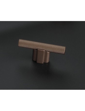 Bouton En T Moleté Giulio 8/1170 Bronze Satiné - Boutons De Cuisine Moderne 2