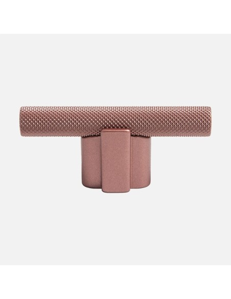 Bouton En T Moleté Giulio 8/1170 Rose - Boutons De Cuisine Contemporains