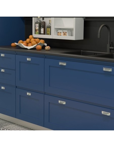 Collection Windsor Poignées Coquille Et Boutons Assortis En Chrome Poli