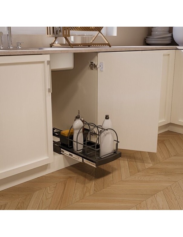 Range-Détergent Et Bouteilles Coulissant Emuca Pour Meuble Bas