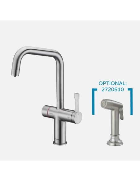 Robinet Brossé Magus 4 En 1 Eau Bouillante Chaude Froide et Filtrée
