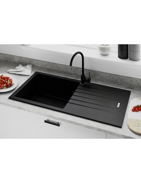 Robinet Noir Effet Granit - Robinet Pour Éviers Noirs