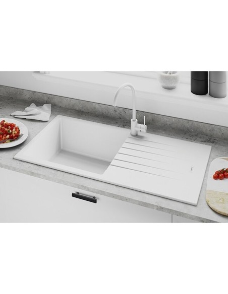 Robinet Blanc Effet Granit  - Robinet Pour Éviers Blancs