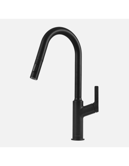 Robinet Clearwater Karuma Noir Mat A Levier Unique Et Douchette