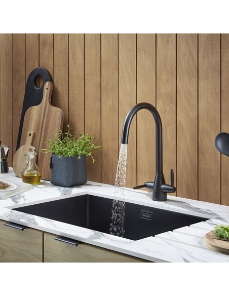 Robinet  Clearwater Tutti Noir Mat Robinet De Cuisine Moderne